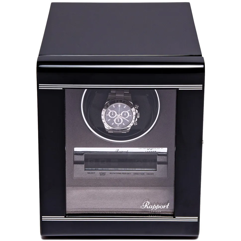RAPPORT | Formula Single Watch Winder in Ebony Black | W551