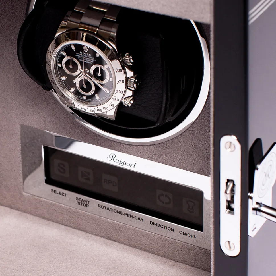 RAPPORT | Formula Single Watch Winder in Ebony Black | W551