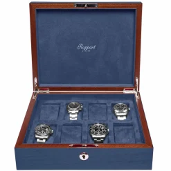 Rapport | Heritage Eight Watch Collector Box in Blue | L403