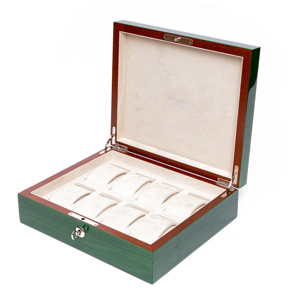 Rapport | Heritage Eight Watch Collector Box in Green | L402