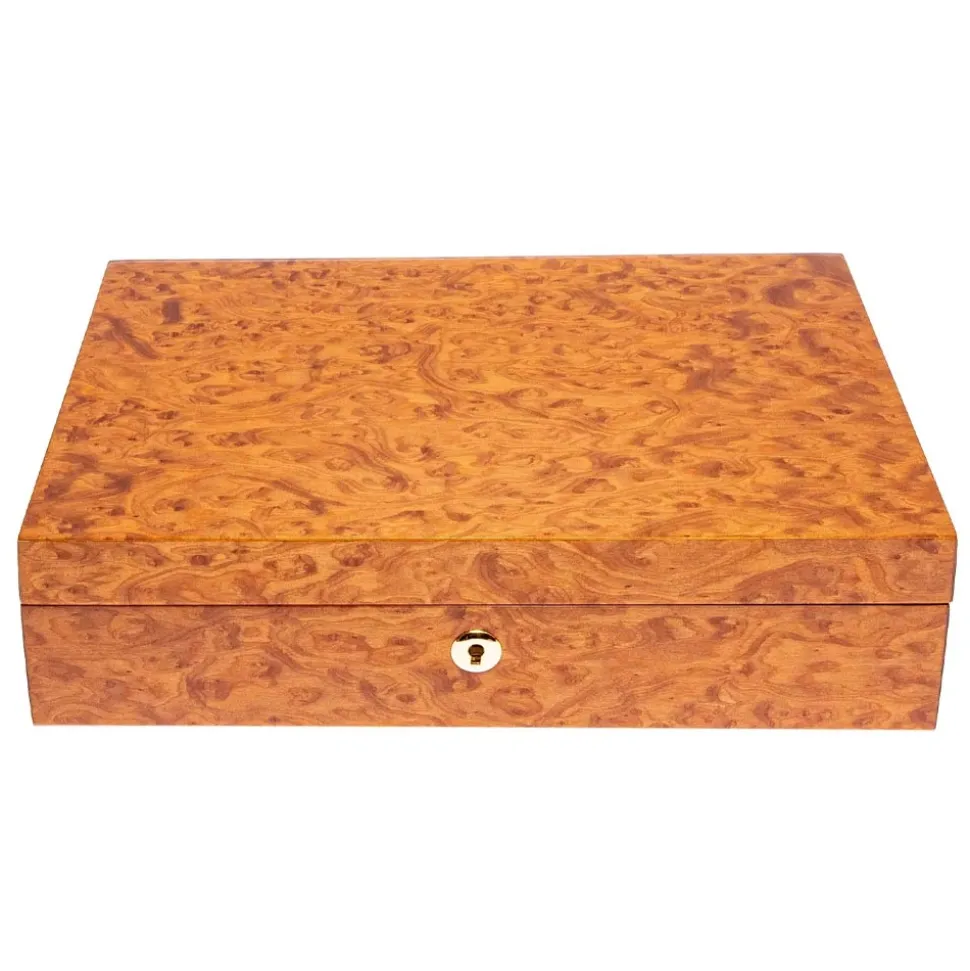 Rapport | Heritage Ten Watch Collector Box Burr Walnut | L275