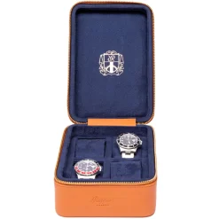 Rapport | Hyde Park Four Watch Zip Case Tan | D272
