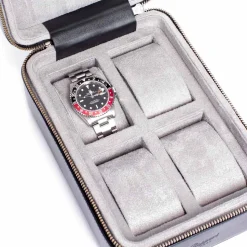 Rapport | Hyde Park Four Watch Zip Case Black | D271