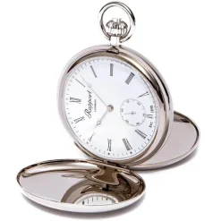 Rapport | Mechanical Double Hunter Pocket Watch Silver | PW61
