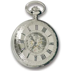 Rapport | Mechanical Half Hunter Skeleton Pocket Watch | PW57