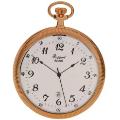 RAPPORT | Slim Open Face Rose Gold Plated Quartz Pocket Watch | PW34