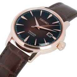SEIKO PRESAGE – Manhattan Cocktail Time Rose Gold Watch SRPB46J1