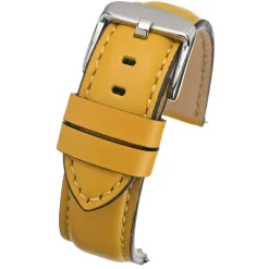 SOHO Yellow Water Resistant Quick Release Leather Watch Strap WH681Q
