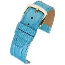 Tate | Turquoise Teju Lizard Grain Watch Strap | WH403