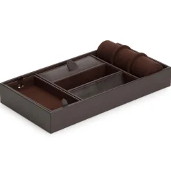 Wolf | Blake Valet Tray with Cuff Brown | 306406