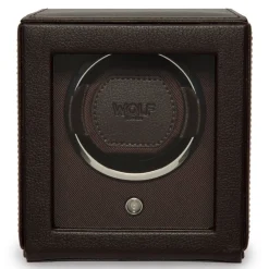 WOLF – Cub Brown Pebble Watch Winder With Cover 461106