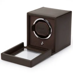 WOLF – Cub Brown Pebble Watch Winder With Cover 461106
