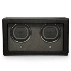 WOLF – Cub Double Watch Winder Black With Cover 461203
