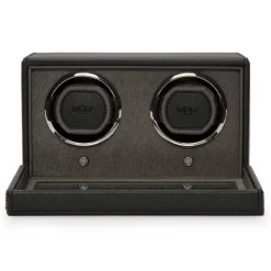 WOLF – Cub Double Watch Winder Black With Cover 461203
