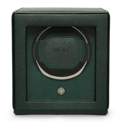 WOLF | Cub Green Single Watch Winder With Cover | 461141