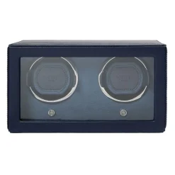 WOLF | Cub Navy Double Watch Winder With Cover | 461217