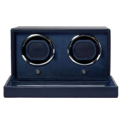 WOLF | Cub Navy Double Watch Winder With Cover | 461217