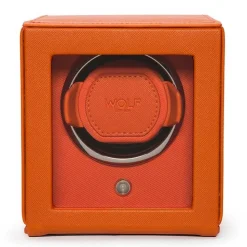 WOLF | Cub Orange Single Watch Winder With Cover | 461139