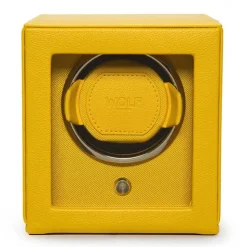 WOLF | Cub Yellow Single Watch Winder With Cover | 461192