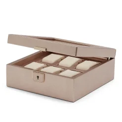WOLF – Palermo 6 Piece Watch Storage Box in Rose Gold 213816
