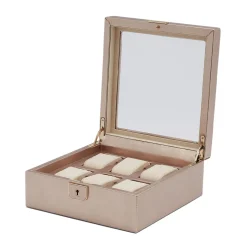 WOLF – Palermo 6 Piece Watch Storage Box in Rose Gold 213816