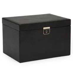 WOLF – Palermo Large Jewellery Box in Anthracite Leather 213002