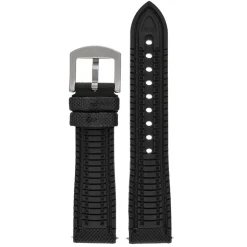 Yachting | Black Waterproof Rubber Hybrid Strap | WS255