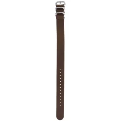 ZULU Brown Leather Watch Strap Heavy Duty Buckle ZUL5